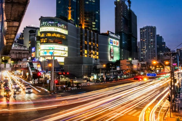 Asoke neighborhood in Bangkok