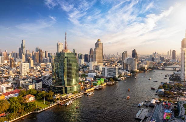 Bang Rak neighborhood in Bangkok