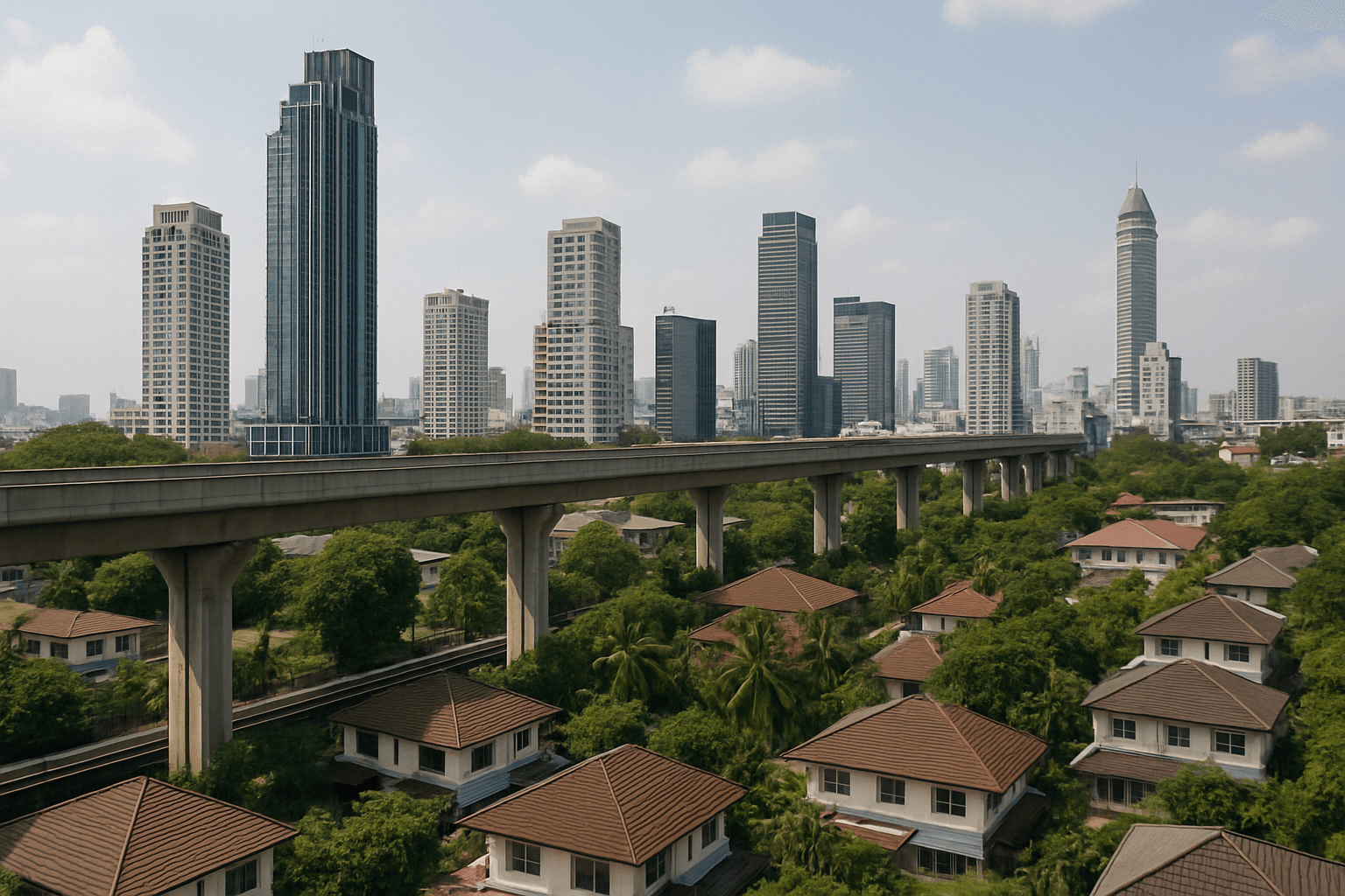 Phaya Thai neighborhood in Bangkok